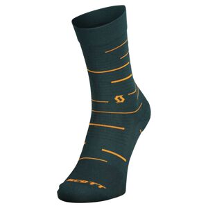 SCOTT Sock Speed Crew, Aruba Green/Braze Orange (vzorek) velikost: EU 42 - 44