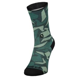 SCOTT Sock Graphic Crew, Lush Green/Haze Green (vzorek) velikost: EU 42 - 44