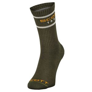 SCOTT Sock Retro Casual Crew Pak-3, Fir Green (vzorek) velikost: EU 42 - 44
