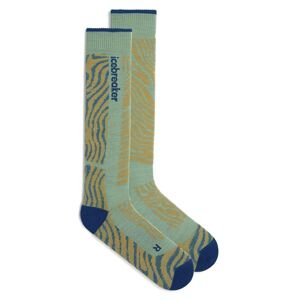 ICEBREAKER Mens Ski+ Medium OTC Mountain Contour, Seaglass/Atlantis/Trail (vzorek) velikost: M