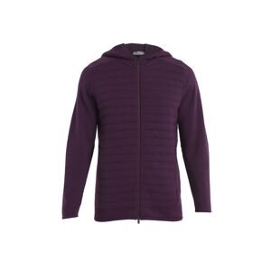 ICEBREAKER Men ZoneKnit Insulated LS Zip Hoodie, Night Shade (vzorek) velikost: M