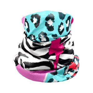 CRAZY Neck Gaiter Light Black-Zebra