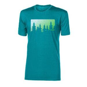 PROGRESS HRUTUR "FOREST" short sleeve merino T-shirt XXL zelený melír