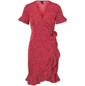 Vero Moda Dámské šaty VMHENNA 10252951 Goji Berry S