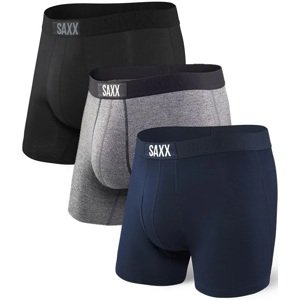 Saxx VIBE SUPER SOFT BB 3PK black/grey/navy Velikost: L boxerky