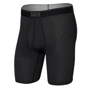 Saxx QUEST QUICK DRY MESH LONG BB FLY black II Velikost: M boxerky