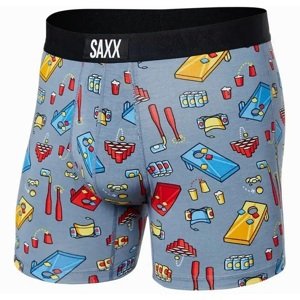 Saxx VIBE SUPER SOFT BB beer olympics-grey Velikost: L boxerky