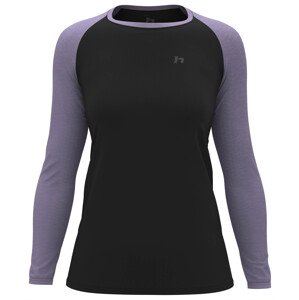 Hannah LESLIE L/S anthracite/wisteria Velikost: 40 dámské tričko - dlouhý rukáv