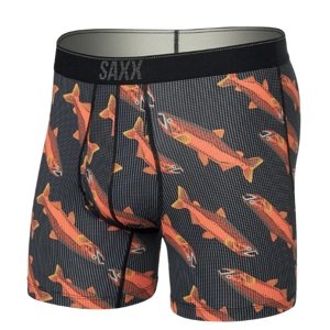 Saxx QUEST QDM BOXER BRIEF FLY coho-black Velikost: XL boxerky