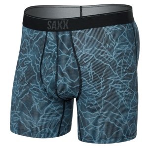 Saxx QUEST QDM BOXER BRIEF FLY sketchy mountain-black Velikost: S boxerky
