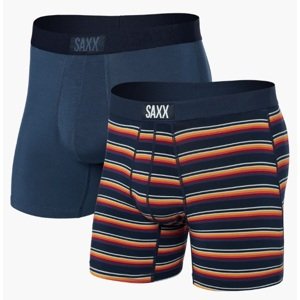 Saxx VIBE SUPER SOFT BB 2PK field stripe/navy Velikost: L boxerky