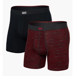 Saxx VIBE XTRA SUPER SOFT BB FLY 2PK spacedye stripe/black Velikost: M boxerky