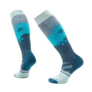 Smartwool W SKI FC SNOWPOCALYPSE PATTERN OTC frosty green Velikost: S dámské ponožky