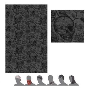 SENSOR TUBE MERINO IMPRESS šátek multifunkční černá/skulls Pohlaví: Muži
