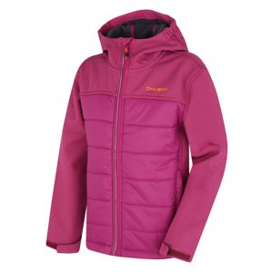 Husky Dětská softshell plněná bunda Swany K dark magenta Velikost: 134 dětská bunda