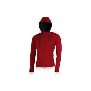 Lasting pánská merino mikina KARMIN červená Velikost: XXL pánská mikina