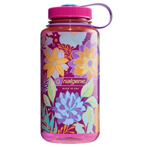 Nalgene láhev Wide Mouth Sustain 1L Magenta/Botanical Florals 661195005739
