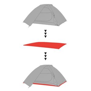 Hannah GROUNDSHEET 3 graphite Velikost: UNI podlážka
