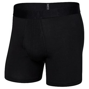 Saxx DROPTEMP COOLING COTTON BOXER BRIEF FLY black Velikost: XL boxerky