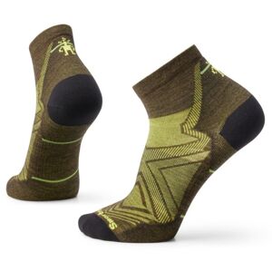 Smartwool RUN ZERO CUSHION ANKLE military olive Velikost: M ponožky