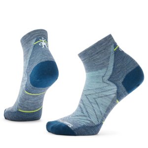 Smartwool W RUN ZERO CUSHION ANKLE pewter blue Velikost: M dámské ponožky