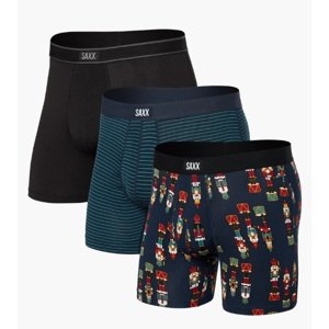 Saxx DAYTRIPPER BB FLY 3PK nutcracker/stripe/blk Velikost: XL boxerky