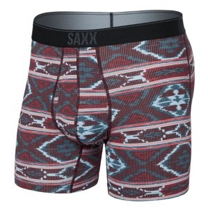 Saxx QUEST QDM BOXER BRIEF FLY ikat stripe-multi Velikost: XXL boxerky