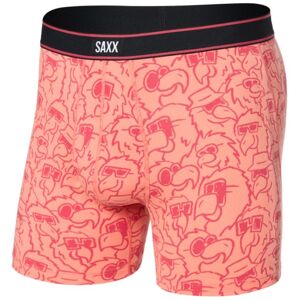 Saxx DAYTRIPPER BOXER BRIEF FLY parrot party-fusion coral Velikost: L pánské boxerky