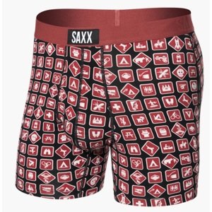 Saxx ULTRA SUPER SOFT BOXER BRIEF FLY sign off-black Velikost: XL pánské boxerky