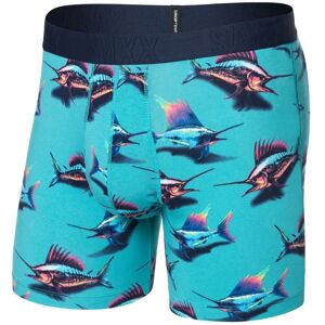 Saxx DROPTEMP COOLING COTTON BOXER BRIEF FLY great catch-baltic Velikost: XL pánské boxerky