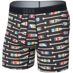 Saxx QUEST QUICK DRY MESH BOXER BRIEF FLY oartiz-black Velikost: S pánské boxerky