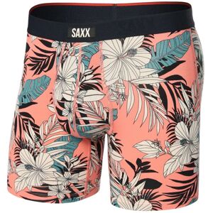 Saxx VIBE XTRA BOXER BRIEF FLY hibiscus jungle-coral Velikost: L pánské boxerky