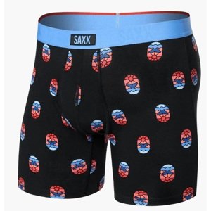 Saxx VIBE XTRA BOXER BRIEF FLY whale watcher-black Velikost: XL pánské boxerky