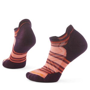 Smartwool W RUN TARGETED CUSHION STRIPE LOW ANK SC wild salmon Velikost: M ponožky