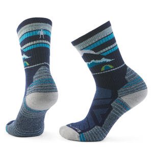 Smartwool W HIKE LIGHT CUSHION MOUNTAIN MOON CR SC deep navy Velikost: S ponožky