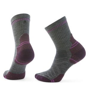 Smartwool W HIKE TARGETED CUSHION MID CREW SOCKS medium gray Velikost: L ponožky