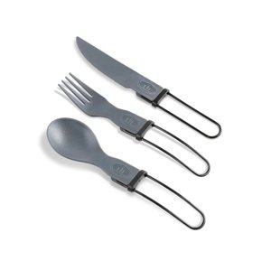 GSI Outdoors Tekk Trio Folding Cutlery Set 090497721304