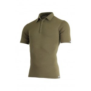 Lasting ELIOT 6363 khaki vlněná merino polo košile Velikost: XXL 8595067926568