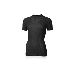 Lasting dámské merino triko MALBA 8160 šedé Velikost: S/M 8596445045628