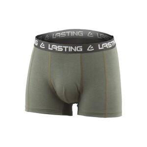 Lasting NOMO 6299 zelené vlněné merino boxerky Velikost: L 8595067881454