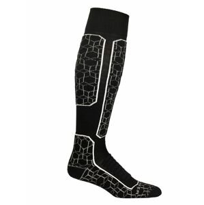 pánské ponožky ICEBREAKER Mens Ski+ Medium OTC Alpine Geo, Black/Snow velikost: M