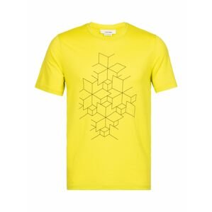 pánské triko krátký rukáv ICEBREAKER Mens Tech Lite II SS Tee Snowflake, Shine velikost: XL