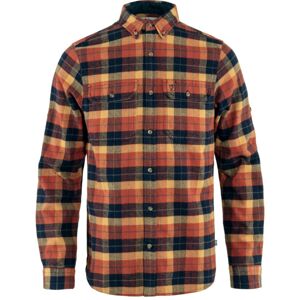 FJÄLLRÄVEN Singi Heavy Flannel Shirt M, Autumn Leaf-Dark Navy (vzorek) velikost: M