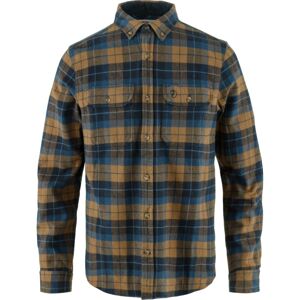 FJÄLLRÄVEN Singi Heavy Flannel Shirt M, Dark Navy-Buckwheat Brown (vzorek) velikost: M