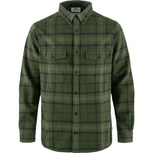 FJÄLLRÄVEN Övik Twill Shirt M, Deep Forest-Green (vzorek) velikost: M