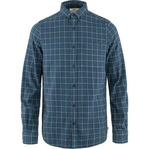 FJÄLLRÄVEN Övik Flannel Shirt M, Indigo Blue-Flint Grey (vzorek) velikost: M