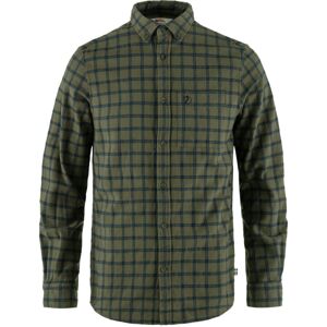 FJÄLLRÄVEN Övik Flannel Shirt M, Laurel Green-Indigo Blue (vzorek) velikost: M