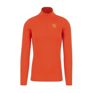 Pánská mikina KARPOS M Croda Light Half Zip, Spicy Orange velikost: XXL