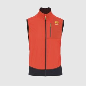 Pánská vesta KARPOS M Lavaredo Vest, Spicy Orange/Black velikost: M