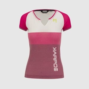 Dámské dres KARPOS W Moved Evo Jersey, Innuendo/White/Cherries Jubile velikost: L